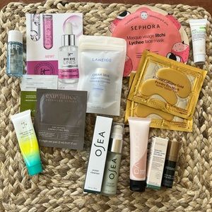 LAST CHANCE! Donation bin 11/18! Sample skincare pack with bag!